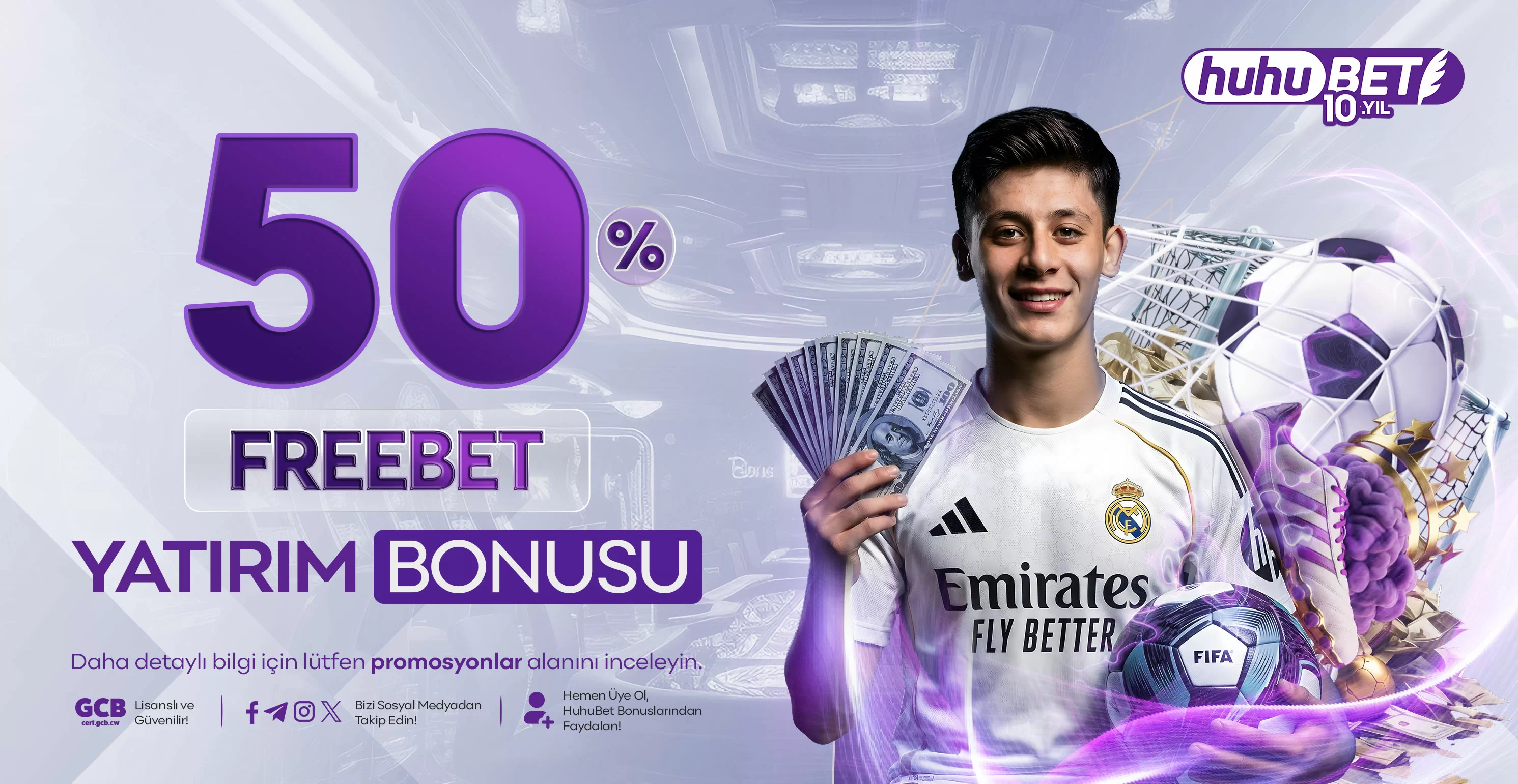 %50 freebet yatırım bonusu